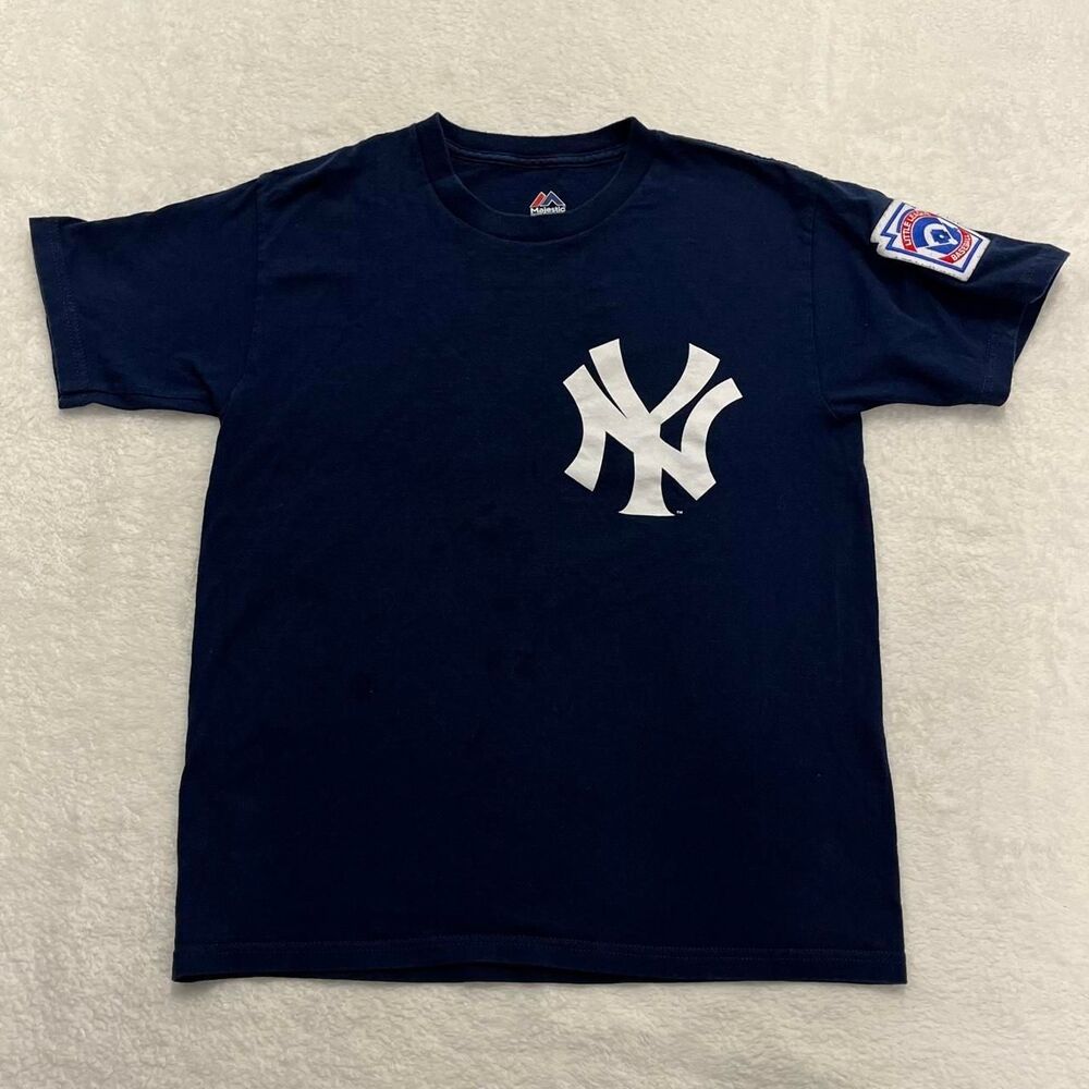 Majestic-athletic Navy and Blue Shirt